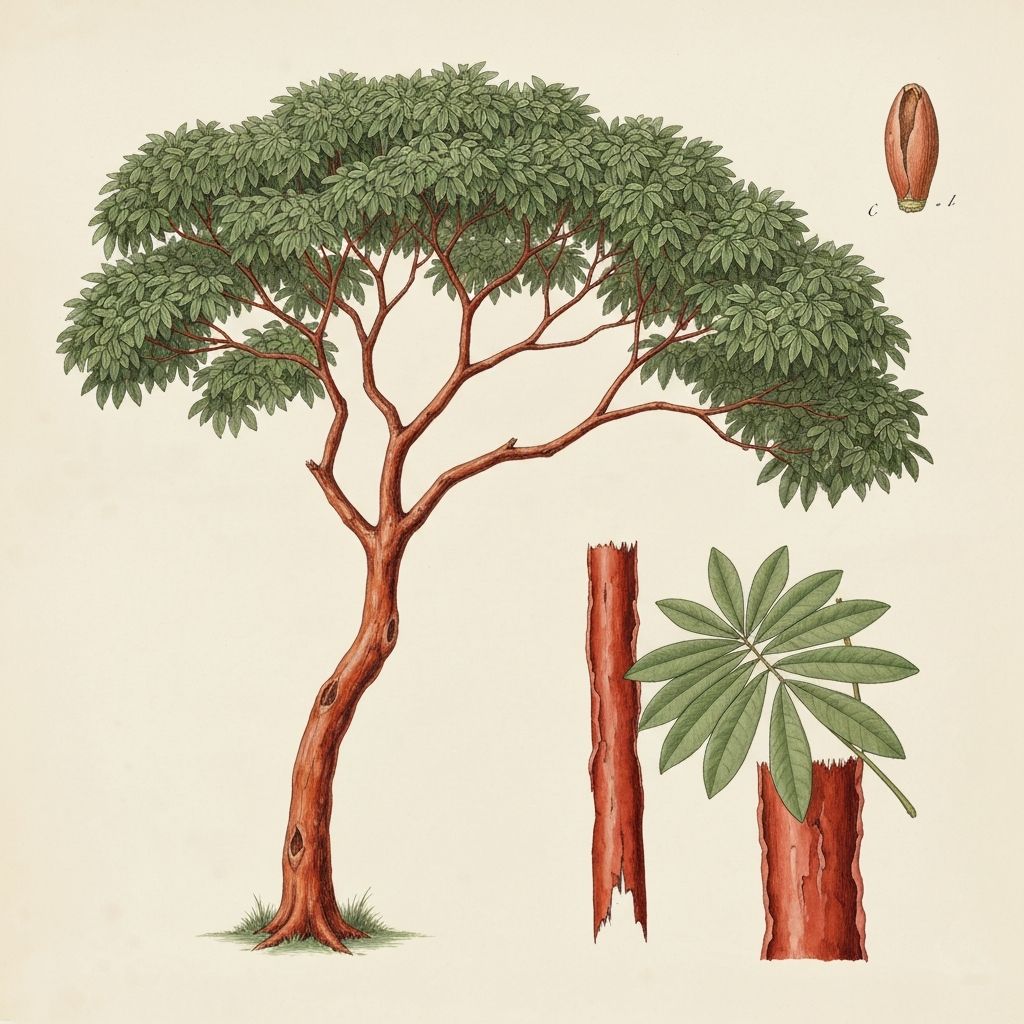 Botanical illustration of Gumbo Limbo